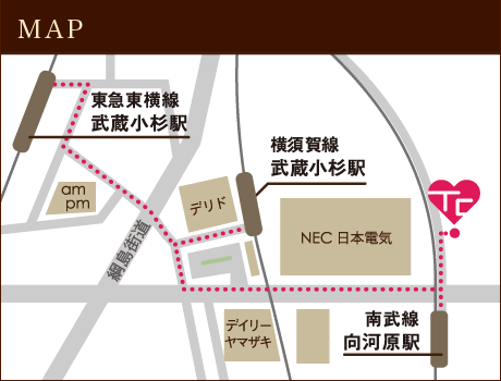 武蔵小杉店MAP